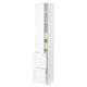 SEKTION / MAXIMERA Gabinete alto+prta/2 frentes/4 cjn, blanco Enköping/blanco efecto madera, 15x15x80 "