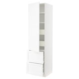 SEKTION / MAXIMERA Gabinete alto+prta/2 frentes/4 cjn, blanco Enköping/blanco efecto madera, 24x24x90 "