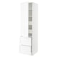 SEKTION / MAXIMERA Gabinete alto+prta/2 frentes/4 cjn, blanco Enköping/blanco efecto madera, 24x24x90 "