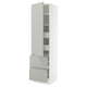 SEKTION / MAXIMERA Gabinete alto+prta/2 frentes/4 cjn, blanco/Havstorp gris claro, 24x24x90 "