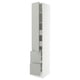 SEKTION / MAXIMERA Gabinete alto+prta/2 frentes/4 cjn, blanco/Havstorp gris claro, 15x24x90 "