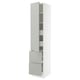 SEKTION / MAXIMERA Gabinete alto+prta/2 frentes/4 cjn, blanco/Havstorp gris claro, 18x24x90 "