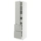 SEKTION / MAXIMERA Gabinete alto+prta/2 frentes/4 cjn, blanco/Havstorp gris claro, 18x24x80 "