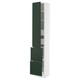SEKTION / MAXIMERA Gabinete alto+prta/2 frentes/4 cjn, blanco/Havstorp verde oscuro, 15x15x80 "