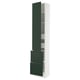 SEKTION / MAXIMERA Gabinete alto+prta/2 frentes/4 cjn, blanco/Havstorp verde oscuro, 18x15x90 "