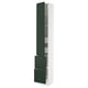 SEKTION / MAXIMERA Gabinete alto+prta/2 frentes/4 cjn, blanco/Havstorp verde oscuro, 15x15x90 "