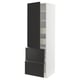 SEKTION / MAXIMERA Gabinete alto+prta/2 frentes/4 cjn, blanco/Nickebo antracita mate, 24x24x80 "