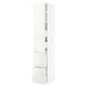 SEKTION / MAXIMERA Gabinete alto+prta/2 frentes/4 cjn, blanco/Ringhult blanco, 15x24x80 "