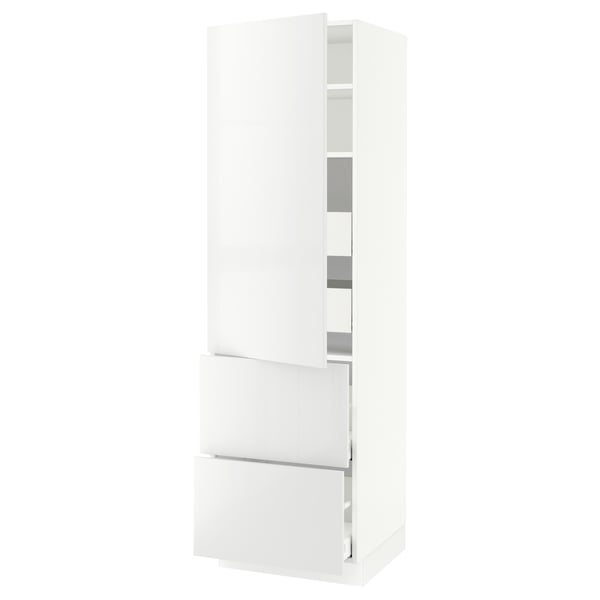 SEKTION / MAXIMERA Gabinete alto+prta/2 frentes/4 cjn, blanco/Ringhult blanco, 24x24x80 "