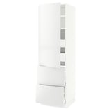 SEKTION / MAXIMERA Gabinete alto+prta/2 frentes/4 cjn, blanco/Ringhult blanco, 24x24x80 "