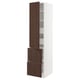 SEKTION / MAXIMERA Gabinete alto+prta/2 frentes/4 cjn, blanco/Sinarp marrón, 18x24x80 "