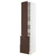 SEKTION / MAXIMERA Gabinete alto+prta/2 frentes/4 cjn, blanco/Sinarp marrón, 18x24x90 "