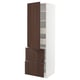 SEKTION / MAXIMERA Gabinete alto+prta/2 frentes/4 cjn, blanco/Sinarp marrón, 24x24x80 "