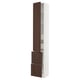SEKTION / MAXIMERA Gabinete alto+prta/2 frentes/4 cjn, blanco/Sinarp marrón, 15x15x90 "