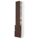 SEKTION / MAXIMERA Gabinete alto+prta/2 frentes/4 cjn, blanco/Sinarp marrón, 18x15x90 "