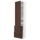 SEKTION / MAXIMERA Gabinete alto+prta/2 frentes/4 cjn, blanco/Sinarp marrón, 24x15x90 "