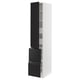 SEKTION / MAXIMERA Gabinete alto+prta/2 frentes/4 cjn, blanco/Upplöv antracita mate, 15x24x80 "