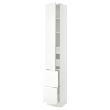 SEKTION / MAXIMERA Gabinete alto+prta/2 frentes/4 cjn, blanco/Vallstena blanco, 15x15x90 "