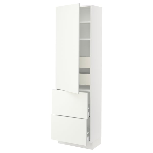 SEKTION / MAXIMERA Gabinete alto+prta/2 frentes/4 cjn, blanco/Vallstena blanco, 24x15x80 "