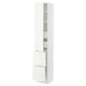 SEKTION / MAXIMERA Gabinete alto+prta/2 frentes/4 cjn, blanco/Vallstena blanco, 15x15x80 "