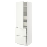 SEKTION / MAXIMERA Gabinete alto+prta/2 frentes/4 cjn, blanco/Vallstena blanco, 24x24x80 "