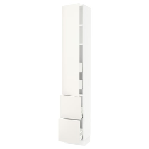 SEKTION / MAXIMERA Gabinete alto+prta/2 frentes/4 cjn, blanco/Veddinge blanco, 15x15x90 "