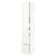 SEKTION / MAXIMERA Gabinete alto+prta/2 frentes/4 cjn, blanco/Veddinge blanco, 15x24x90 "