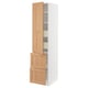 SEKTION / MAXIMERA Gabinete alto+prta/2 frentes/4 cjn, blanco/Vedhamn roble, 18x24x80 "