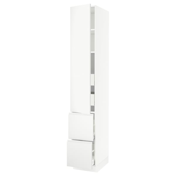 SEKTION / MAXIMERA Gabinete alto+prta/2 frentes/4 cjn, blanco/Voxtorp blanco mate, 15x24x90 "