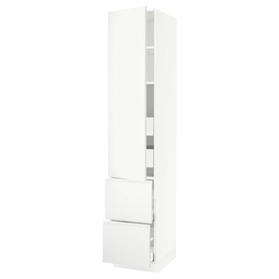 SEKTION / MAXIMERA Gabinete alto+prta/2 frentes/4 cjn, blanco/Voxtorp blanco mate, 18x24x90 "