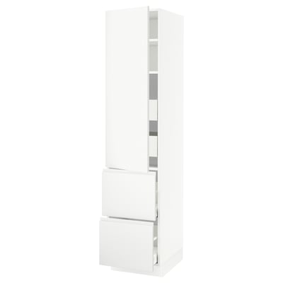 SEKTION / MAXIMERA Gabinete alto+prta/2 frentes/4 cjn, blanco/Voxtorp blanco mate, 18x24x80 "