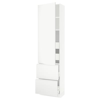 SEKTION / MAXIMERA Gabinete alto+prta/2 frentes/4 cjn, blanco/Voxtorp blanco mate, 24x15x90 "
