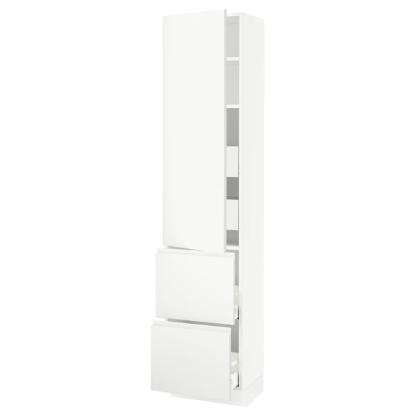 SEKTION / MAXIMERA Gabinete alto+prta/2 frentes/4 cjn, blanco/Voxtorp blanco mate, 18x15x80 "