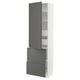 SEKTION / MAXIMERA Gabinete alto+prta/2 frentes/4 cjn, blanco/Voxtorp gris oscuro, 24x15x80 "
