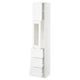 SEKTION / MAXIMERA Gabinete alto+prta vdr/3 cjn/1 prta, blanco/Axstad blanco mate, 15x15x80 "