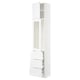 SEKTION / MAXIMERA Gabinete alto+prta vdr/3 cjn/1 prta, blanco/Axstad blanco mate, 18x15x90 "