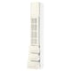 SEKTION / MAXIMERA Gabinete alto+prta vdr/3 cjn/1 prta, blanco/Bodbyn color hueso, 15x15x90 "
