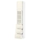 SEKTION / MAXIMERA Gabinete alto+prta vdr/3 cjn/1 prta, blanco/Bodbyn color hueso, 15x15x80 "
