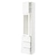 SEKTION / MAXIMERA Gabinete alto+prta vdr/3 cjn/1 prta, blanco Enköping/blanco efecto madera, 18x15x90 "