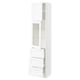 SEKTION / MAXIMERA Gabinete alto+prta vdr/3 cjn/1 prta, blanco Enköping/blanco efecto madera, 18x15x80 "