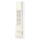 SEKTION / MAXIMERA Gabinete alto+prta vidrio/2cjn/1pt, blanco/Bodbyn color hueso, 18x15x90 "