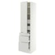 SEKTION / MAXIMERA Gabinete alto+puerta/3 frnt/5 cjn, blanco/Aspudden gris claro, 18x24x80 "