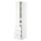 SEKTION / MAXIMERA Gabinete alto+puerta/3 frnt/5 cjn, blanco/Axstad blanco mate, 18x24x90 "