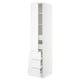 SEKTION / MAXIMERA Gabinete alto+puerta/3 frnt/5 cjn, blanco/Axstad blanco mate, 18x24x90 "
