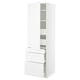 SEKTION / MAXIMERA Gabinete alto+puerta/3 frnt/5 cjn, blanco/Axstad blanco mate, 24x24x80 "