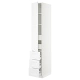 SEKTION / MAXIMERA Gabinete alto+puerta/3 frnt/5 cjn, blanco/Axstad blanco mate, 15x24x90 "