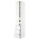 SEKTION / MAXIMERA Gabinete alto+puerta/3 frnt/5 cjn, blanco/Axstad blanco mate, 15x24x90 "