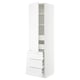 SEKTION / MAXIMERA Gabinete alto+puerta/3 frnt/5 cjn, blanco/Axstad blanco mate, 24x24x90 "