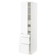 SEKTION / MAXIMERA Gabinete alto+puerta/3 frnt/5 cjn, blanco Enköping/blanco efecto madera, 18x24x80 "