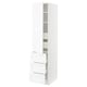 SEKTION / MAXIMERA Gabinete alto+puerta/3 frnt/5 cjn, blanco Enköping/blanco efecto madera, 18x24x80 "